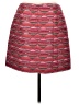 Ann Taylor LOFT Stripes Red Casual Skirt Size 10 - photo 2