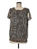 Croft & Barrow Gray Short Sleeve Blouse Size M - photo 1