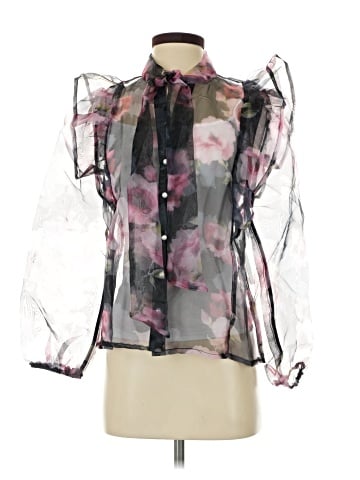 Alice Blue 3/4 Sleeve Blouse (view 1)