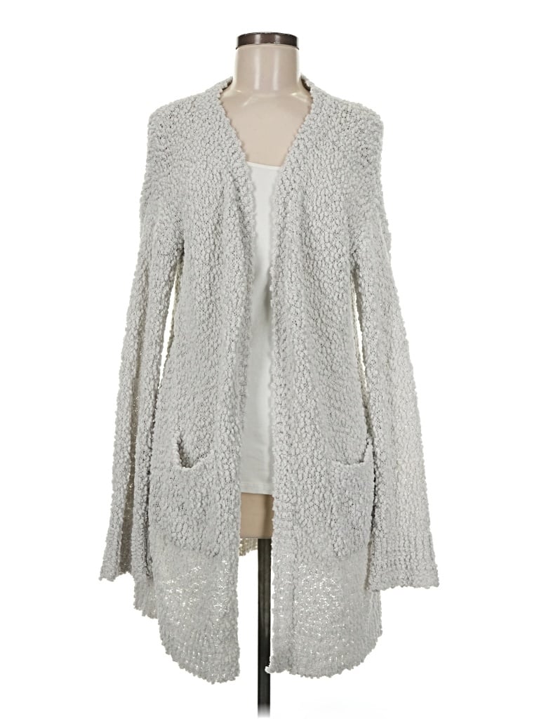 Pre-owned Pink Lily Cardigan Sweater In Gray