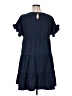 Unbranded Solid Blue Casual Dress Size XL - photo 2