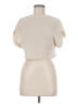 Shein Ivory Short Sleeve Top Size 6 - photo 1