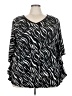 Madison 100% Nylon Black 3/4 Sleeve Blouse Size 3X - photo 1