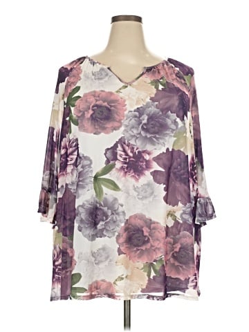 Catherines 3/4 Sleeve Blouse (view 1)