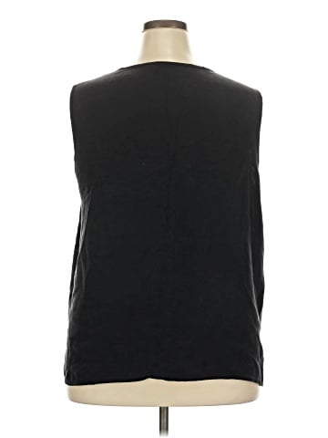 Caroline Rose Sleeveless Silk Top (view 2)