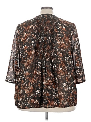 Roaman's 3/4 Sleeve Blouse (view 2)