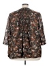 Roaman's 100% Polyester Brown 3/4 Sleeve Blouse Size 26W - photo 2