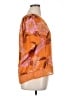DR2 100% Polyester Orange Short Sleeve Blouse Size XL - photo 4