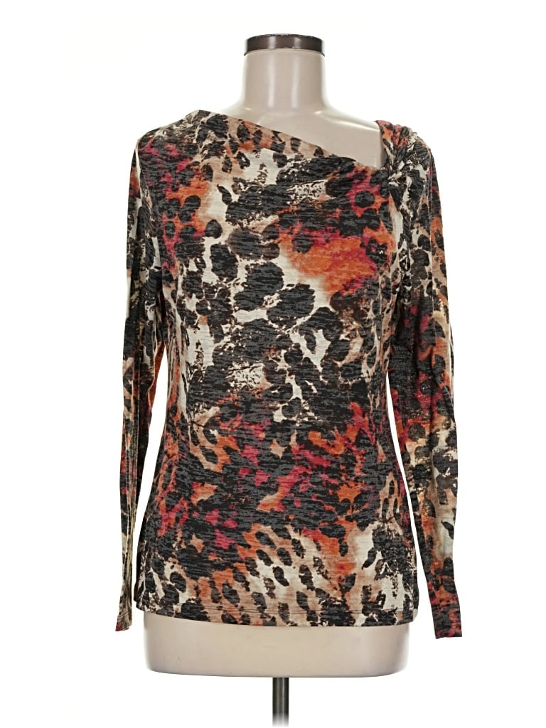 Pre-owned Chaus Long Sleeve T-shirt In Brown