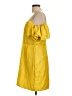 Let Me Be 100% Polyester Yellow Casual Dress Size L - photo 5