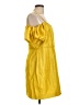 Let Me Be 100% Polyester Yellow Casual Dress Size L - photo 4