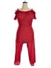 Iz Byer Polka Dots Red Jumpsuit Size 16 - photo 1