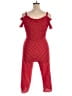 Iz Byer Polka Dots Red Jumpsuit Size 16 - photo 2