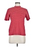 Basic Editions Stripes Red Short Sleeve Turtleneck Size M - photo 1
