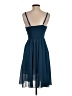 Dressever 100% Polyester Solid Blue Cocktail Dress Size S - photo 2