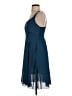 Dressever 100% Polyester Solid Blue Cocktail Dress Size S - photo 5