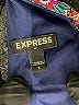Express Outlet 100% Polyester Paisley Blue Casual Dress Size 0 - photo 7