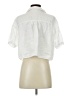 Zara White Short Sleeve Button-Down Shirt Size XS - photo 2