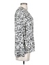 Chico's 100% Viscose Print Silver Long Sleeve Blouse Size S - photo 4