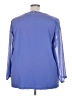 Soft Surroundings 100% Polyester Blue 3/4 Sleeve Top Size 3X - photo 2