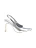 Lulus Metallic Silver Heels Size 5 1/2 - photo 1