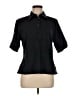 Faconnable Black Short Sleeve Blouse Size M - photo 1