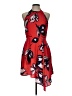 StyleStalker Graphic Red Cocktail Dress Size L - photo 1