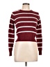 Aster Stripes Burgundy Pullover Sweater Size L - photo 1