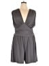 Cider Solid Gray Romper Size 3X - photo 1