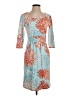 J. McLaughlin Print Blue Cocktail Dress Size XS - photo 1
