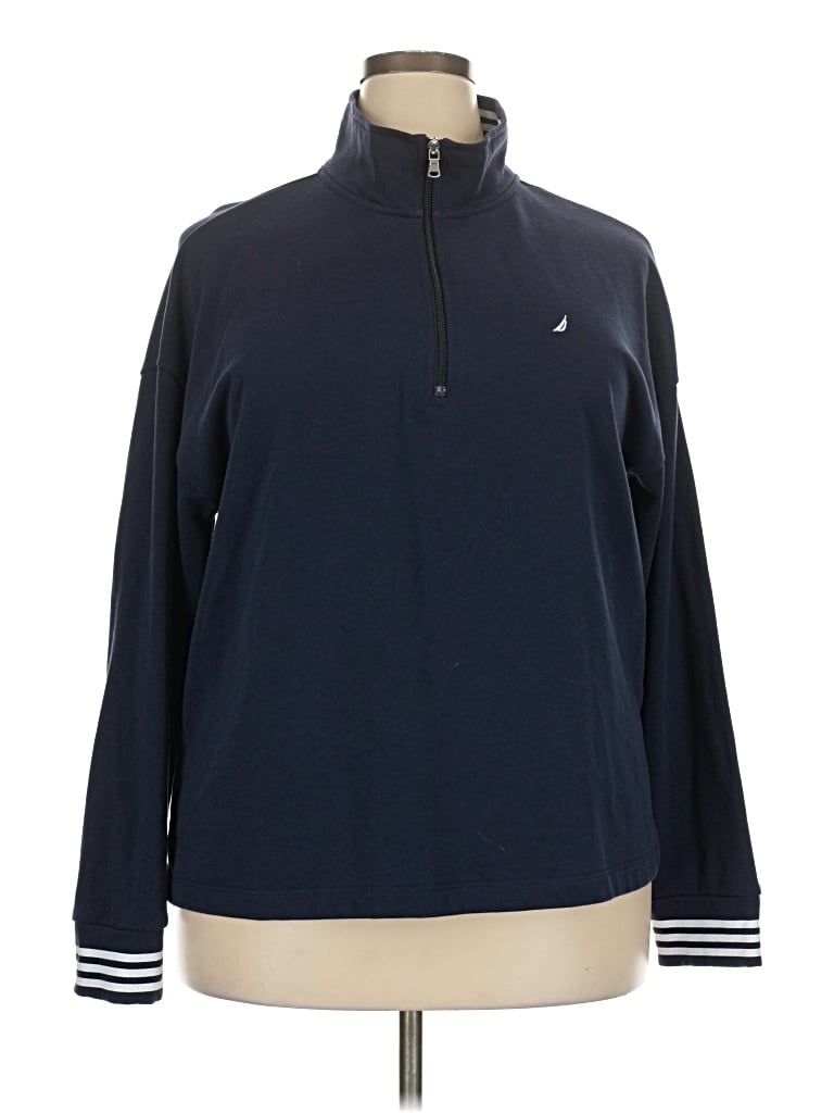 Pre-owned Nautica Sweatshirt In Blue