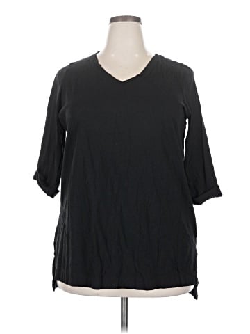 Woman Within 3/4 Sleeve T-Shirt (view 1)