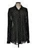 CAbi Polka Dots Black Long Sleeve Blouse Size L - photo 1