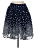 Maison Jules 100% Polyester Polka Dots Blue Casual Skirt Size M - photo 1