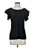 Bibi Black Short Sleeve Top Size S - photo 1