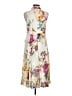Alembika Floral Ivory Cocktail Dress Size 8 (2) - photo 2