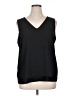 Ann Taylor Factory 100% Polyester Black Sleeveless Blouse Size XL - photo 1