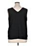 Ann Taylor Factory 100% Polyester Black Sleeveless Blouse Size XL - photo 2