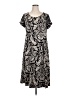 Perceptions Paisley Black Casual Dress Size XL - photo 1