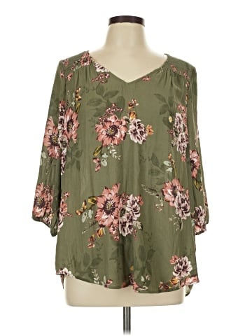 Torrid 3/4 Sleeve Blouse (view 1)