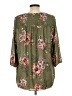 Torrid 100% Polyester Green 3/4 Sleeve Blouse Size Lg Plus (0) - photo 2