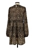 Shein 100% Polyester Animal Print Brown Casual Dress Size 4 - photo 2