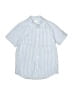 Crewcuts Stripes Blue Short Sleeve Button-Down Shirt Size 8 - photo 1