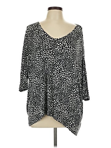 Half Moon by Modern Movement 3/4 Sleeve Blouse (view 1)