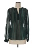 Collective Concepts 100% Polyester Teal Long Sleeve Blouse Size M - photo 1