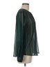 Collective Concepts 100% Polyester Teal Long Sleeve Blouse Size M - photo 4
