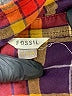 Fossil Plaid Burgundy Long Sleeve Button-Down Shirt Size M - photo 7