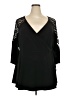 Torrid Black 3/4 Sleeve Blouse Size 4X Plus (4) - photo 1