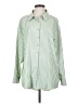 Anewsta 100% Polyester Stripes Green Long Sleeve Blouse Size S - photo 1