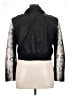 Halogen 100% Polyurethane Metallic Animal Print Black Silver Jacket Size XL - photo 2